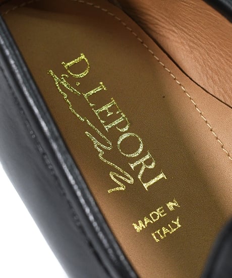 D.Lepori Bit Loafer Black Smooth