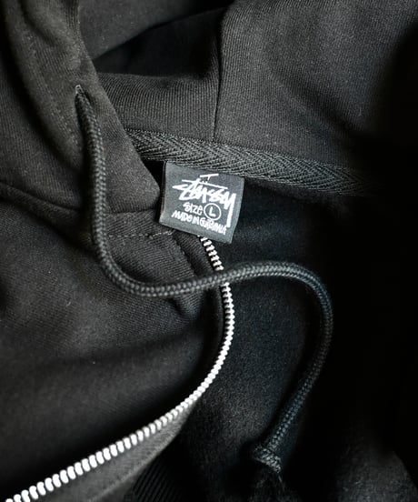 Stussy Zip Sweat Hoodie Black