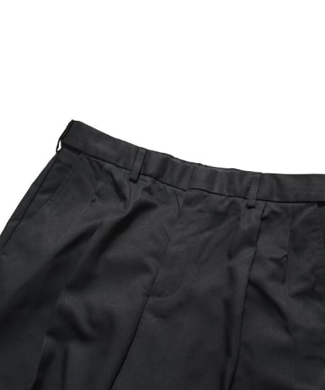Edwards Pleated front Microfiber Dress Pants Black