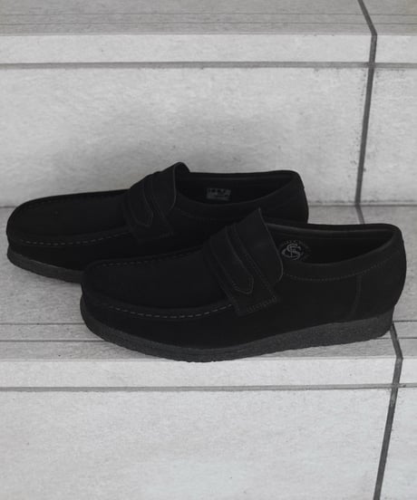 Clarks Wallabee Loafer Black Suede