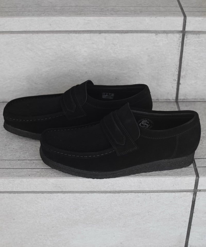 Clarks Wallabee Loafer Black Suede | COUNTER