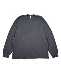 Los Angeles Apparel Garment L/S Heavy Thermal Crew Neck Dolphin Blue