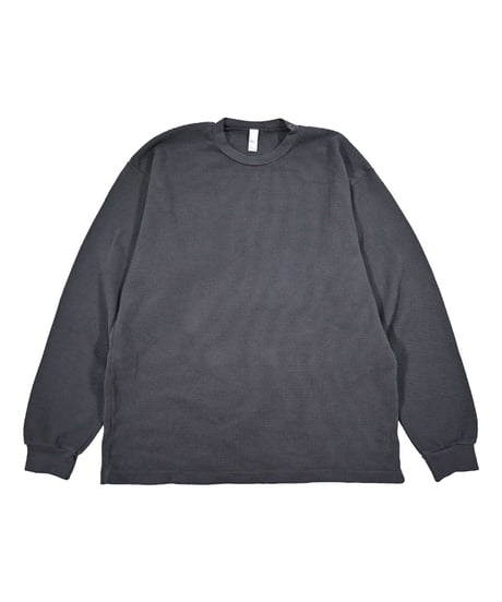 Los Angeles Apparel Garment L/S Heavy Thermal Crew Neck Dolphin Blue