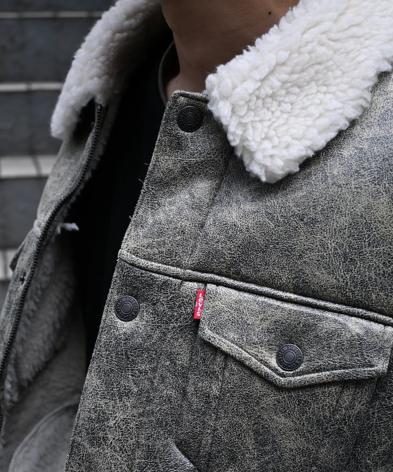 セール！Levi’s Shearling Trucker Jacket Mサイズ Amazon | [リーバイス] SHERPA FAUX SHEARLING TRUCKER JACKET