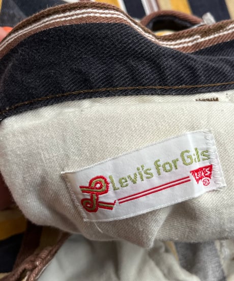 60s Levi's For Gals Stripe Flare Pants-10