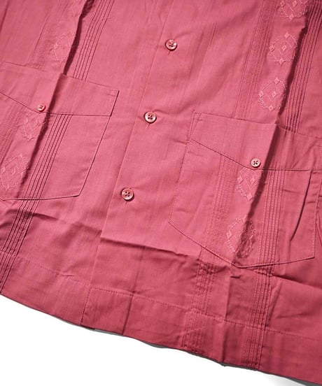 Cubavera Short Sleeve Guayabera Shirt Mauvewood