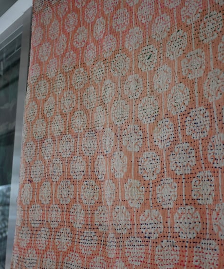 70's India Kantha Quilt Fabric