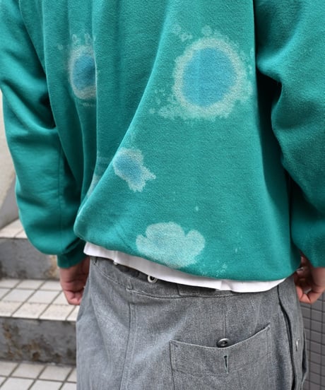 Raglan Sleeves "Bleach&SunFade" Sweat Shirt -Made in USA -2
