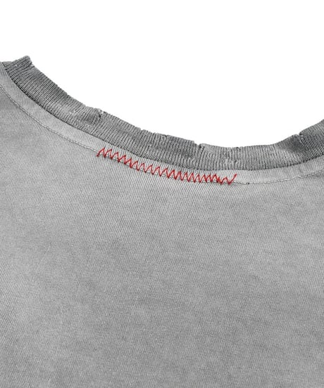 MOOJI MOOJI US Oversize Crop T-Shirt Aged Grey