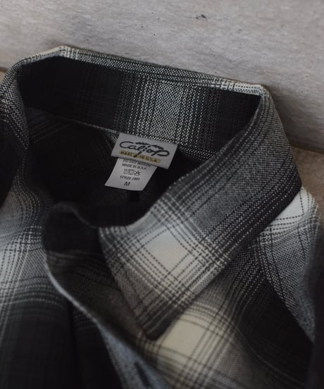 Caltop Ombre Check Shirt Black/Ivory
