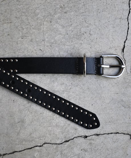 LAS CRUCES Guenune Leather Studs Belt Exclusive Model
