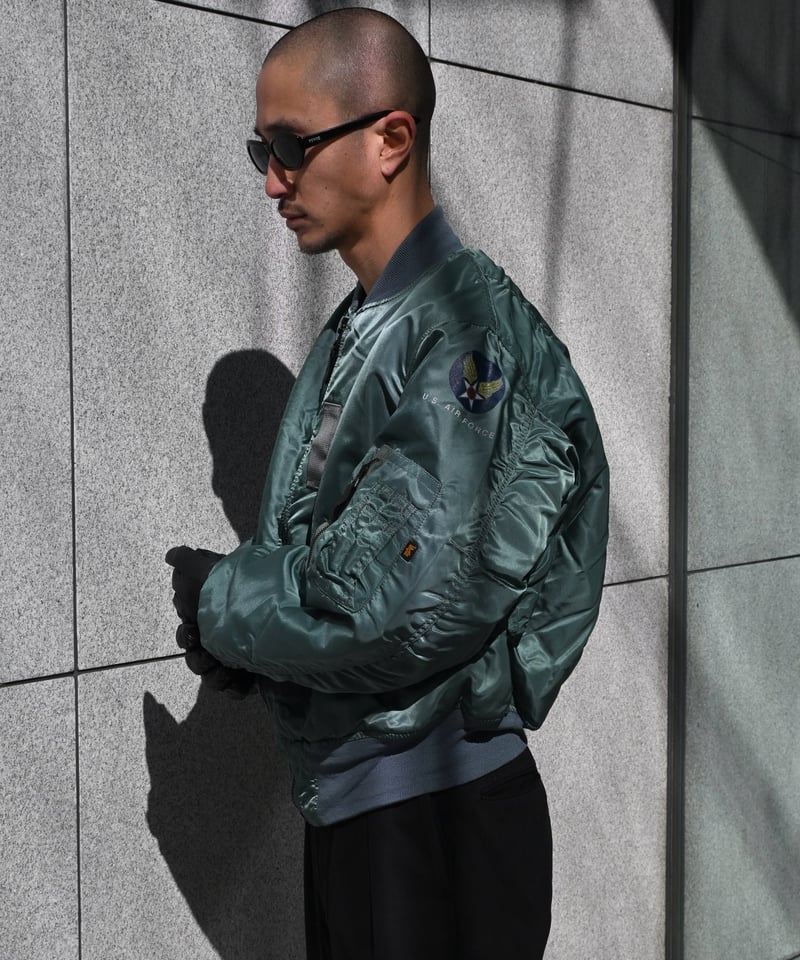 Deadstock Alpha MA-1 Flight Jacket Olive made i