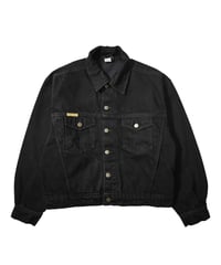 Prison Blues Denim Western Jacket Rinsed Fade Black
