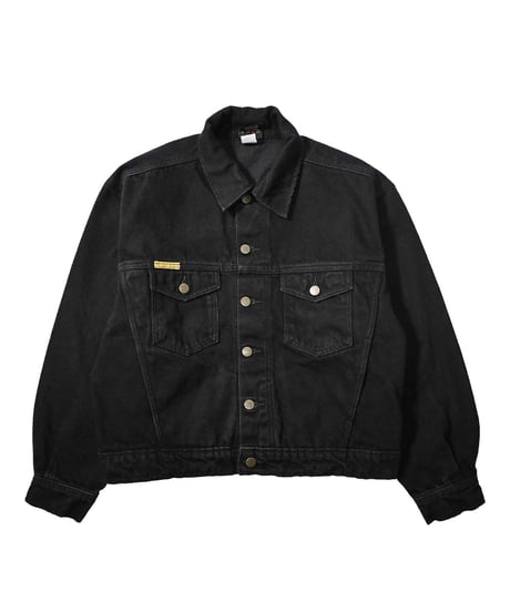 Prison Blues Denim Western Jacket Rinsed Fade Black