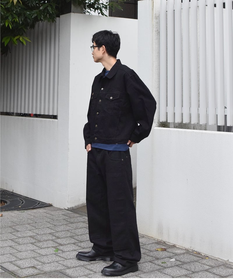 ジャケット・アウター Prison Blues Denim Jacket Black Prison Blues Denim Western Jacket Rinsed Black
