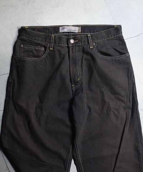 Deadstock Levi's 569 Denim Pants Reactive Dye Brown