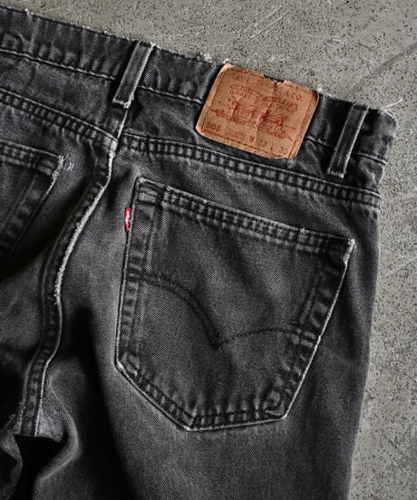 90's Used Levi's 505 Denim Pants Black Made in USA -2