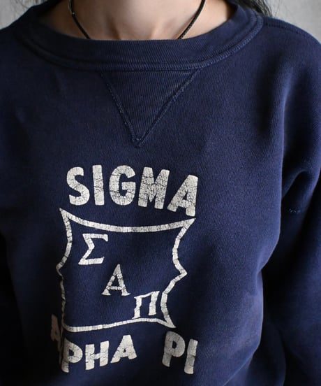 50s Russell Athletic College Crew Neck Sweat Shirt -18