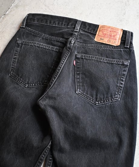 90's Used Levi's 501 Denim Pants Black Made in USA -3