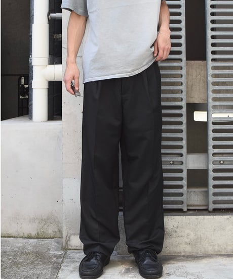 Edwards Pleated front Microfiber Dress Pants Black