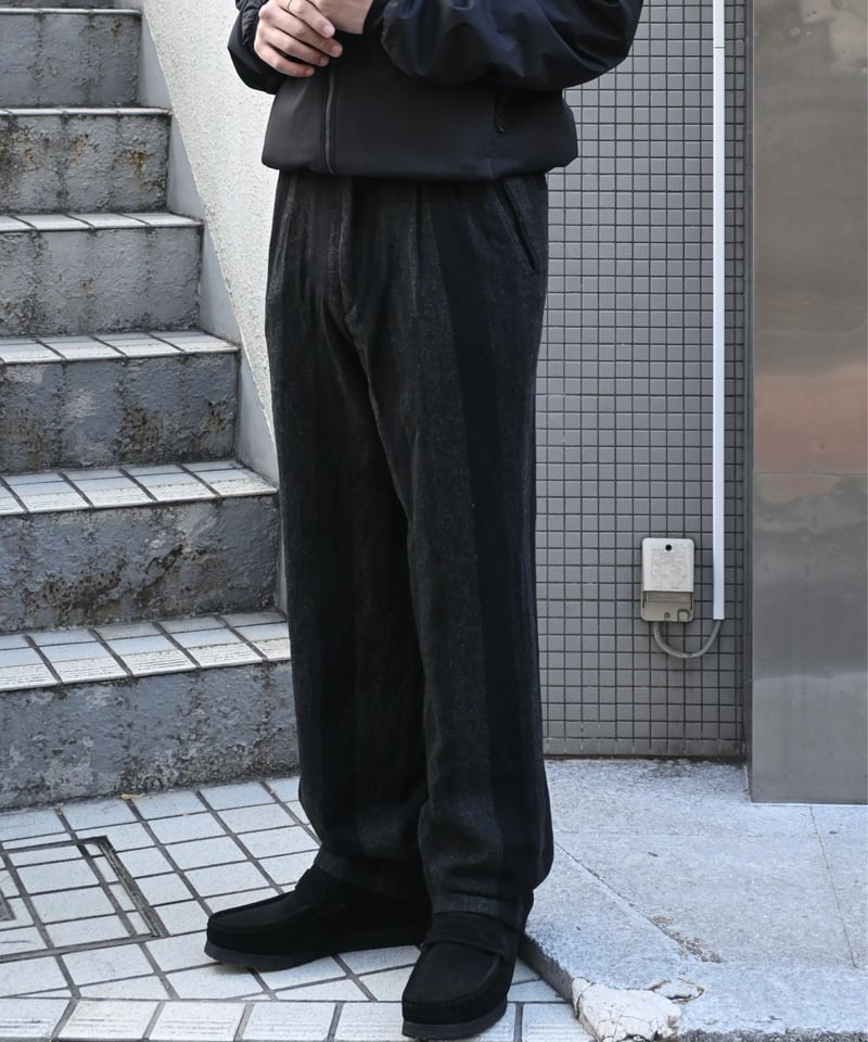 パンツ 90s yves saint laurent stripe slacks Yves Saint Laurent Stripe Wool Slacks -2 | COUNTER