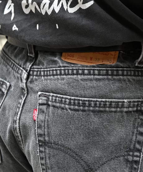 90's Used Levi's 505 Denim Pants Black Made in USA -2