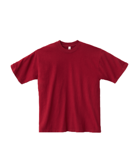 Los Angeles Apparel Garment Dye 6.5oz S/S Tee  Dark Red