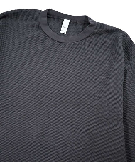 Los Angeles Apparel Garment L/S Heavy Thermal Crew Neck Dolphin Blue