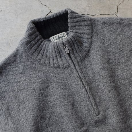 L.L.Bean Quarter Zip Shetland Knit Sweater -2
