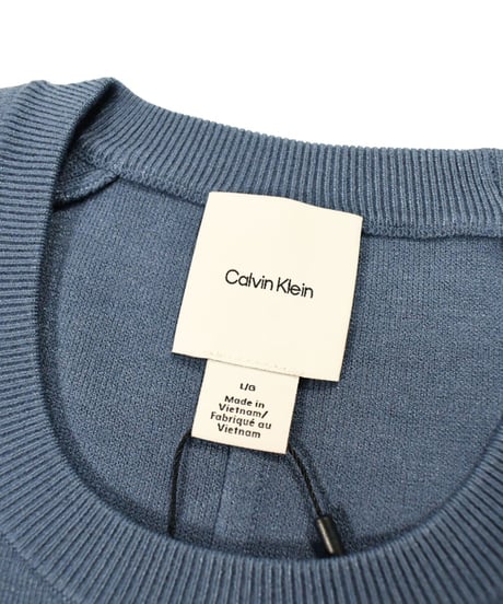 Calvin Klein Tech Knit Crew Neck Sweater Blue