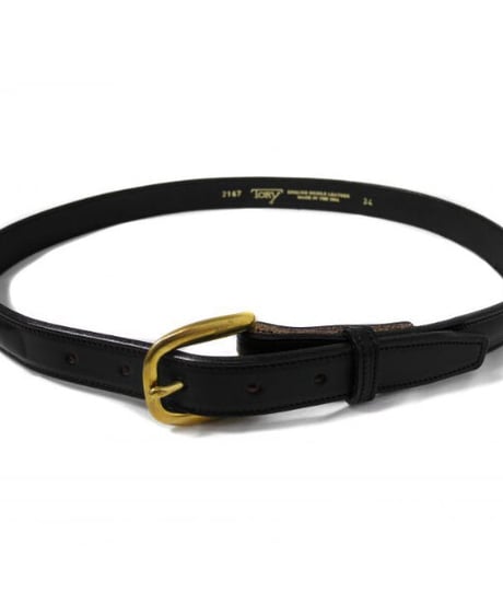 Tory Leather Round Raised Belt 2167 Black