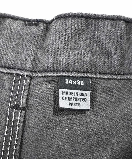Carhartt Studded Duck Double Knee Carpenter Pants Fade Black made in USA