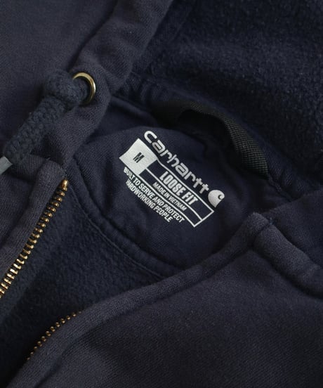 Used Carhartt Sunfade Zip Hoodie NAVY -2