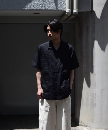 Cubavera Short Sleeve Guayabera Shirt Black