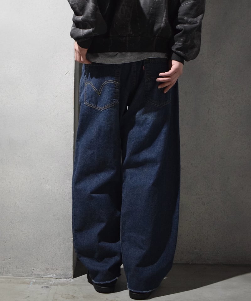 Deadstock Levi's 569 Denim Pants Cut Off #4551 Deadstock Levi's 569 Denim Pants Cut Off #4551