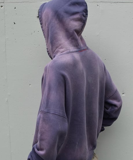 MOOJI MOOJI US Oversize Crop Hoodie Aged Purple
