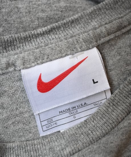 Remake Nike Cropped T-Shirt Gray Made in USA -6