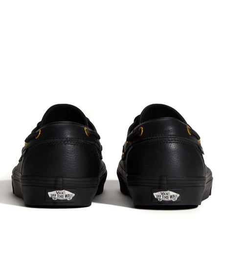 VANS 2-Eyelet Boat Shoe Leather Black