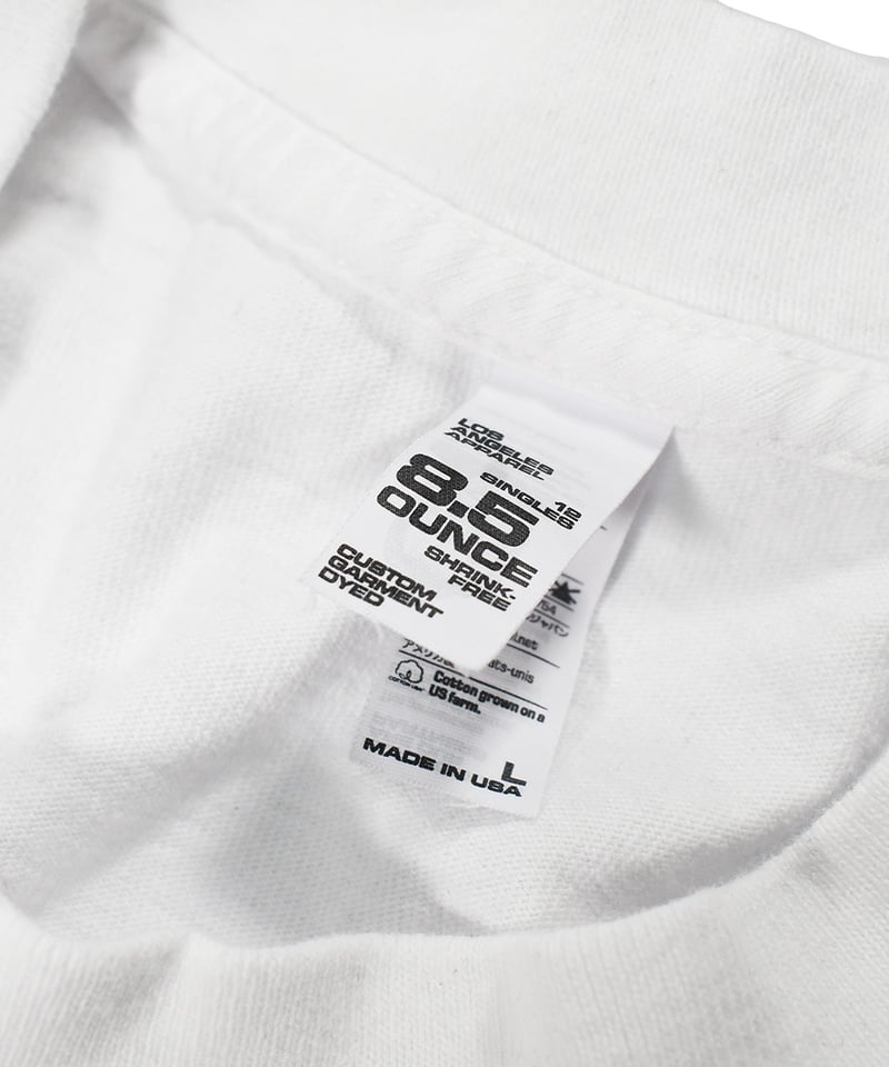 LOS ANGELES APPAREL×YES TOKYO Los Angeles Apparel Garment Dye 8.5oz S/S Wide