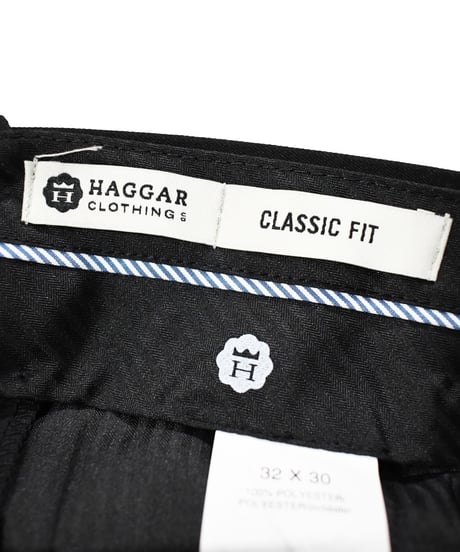 Haggar Classic Fit Pleated Front Pants Black