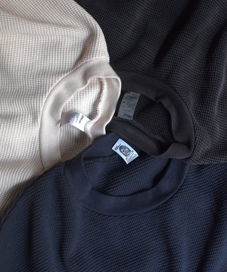 Los Angeles Apparel Garment L/S Heavy Thermal Crew Neck Creme