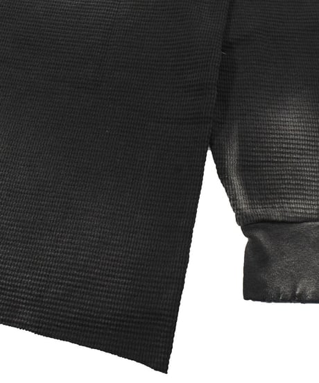 MOOJI MOOJI US Waffle Thermal Shirt Aged Black