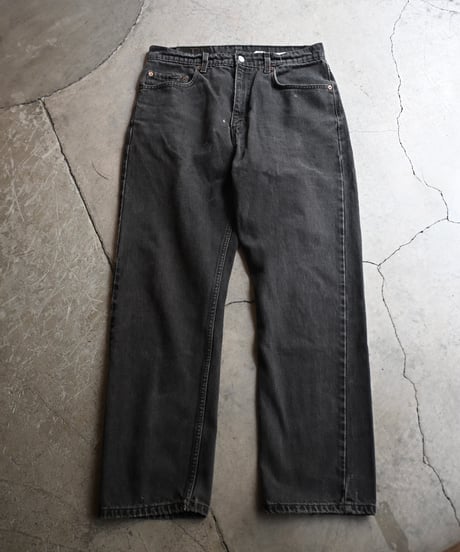90's Used Levi's 505 Denim Pants Black -5