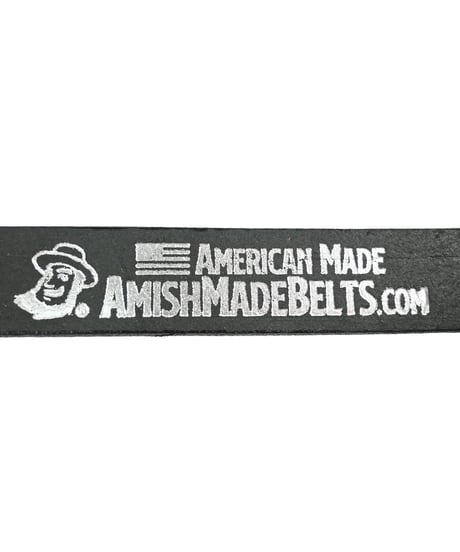 Amish Made Belts The Colt Leather Belt Black/Black