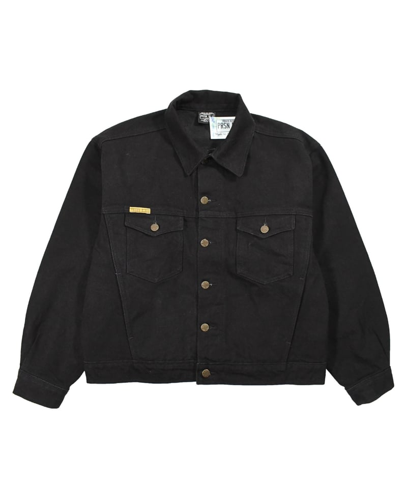Prison Blues Denim Western Jacket Rinsed Black