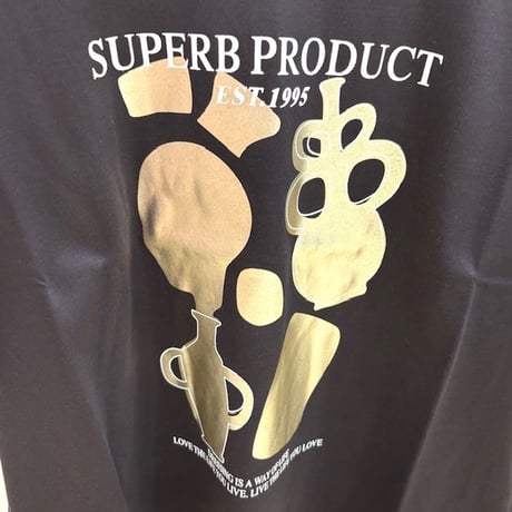 【COOMB／クーム】５分袖箔プリントTシャツ