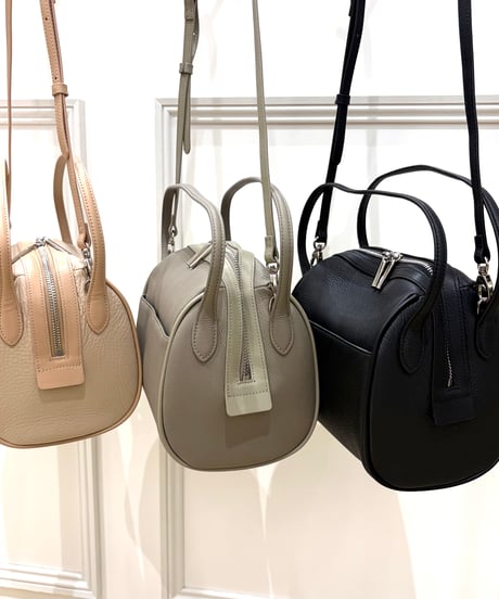 【BRAHMIN／ブラーミン】BEAURE  カウレザー2wayドラム型ミニボストン