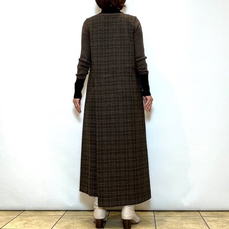 【Brahmin／ブラーミン】２WAYグレンチェックジャンパースカート