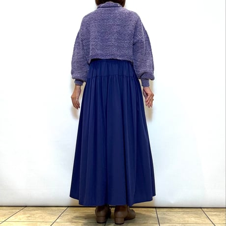 【C’est moijeu／セモワージュ】ボトルネックメッシュプルオーバー