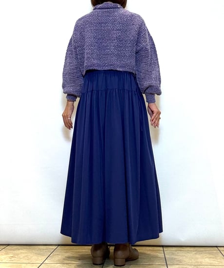 【C’est moijeu／セモワージュ】ボトルネックメッシュプルオーバー